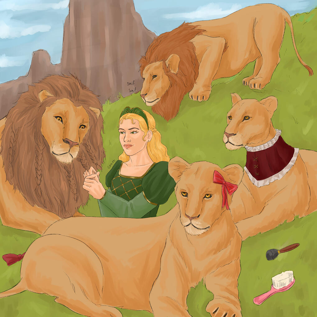 Cersei and lions