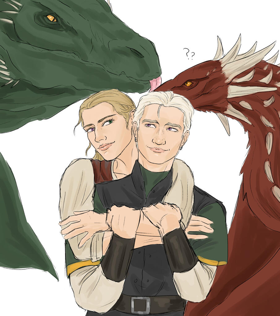Baelon & Alyssa (Vhagar & Meleys)
